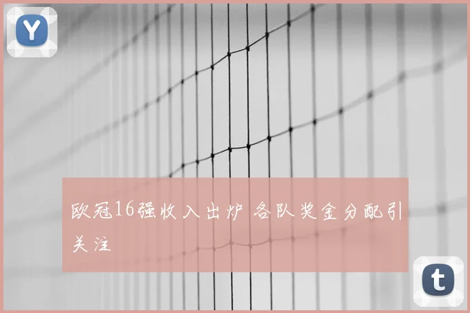 欧冠16强收入出炉 各队奖金分配引关注