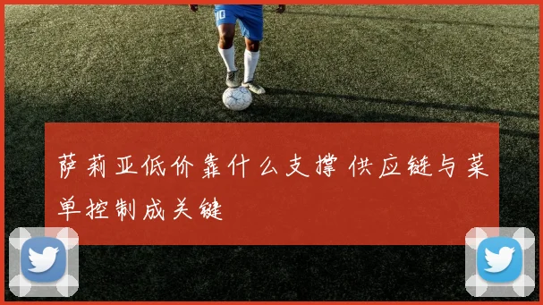 萨莉亚低价靠什么支撑 供应链与菜单控制成关键